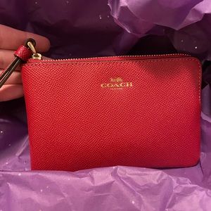 Red Coach coin purse